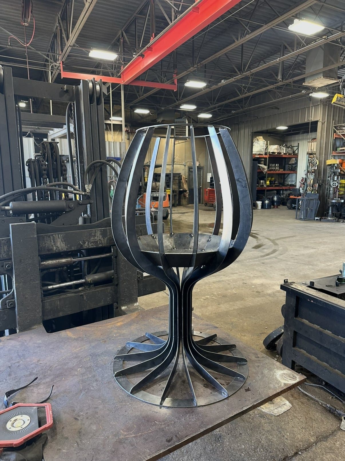 Wine Glass Fire Pit